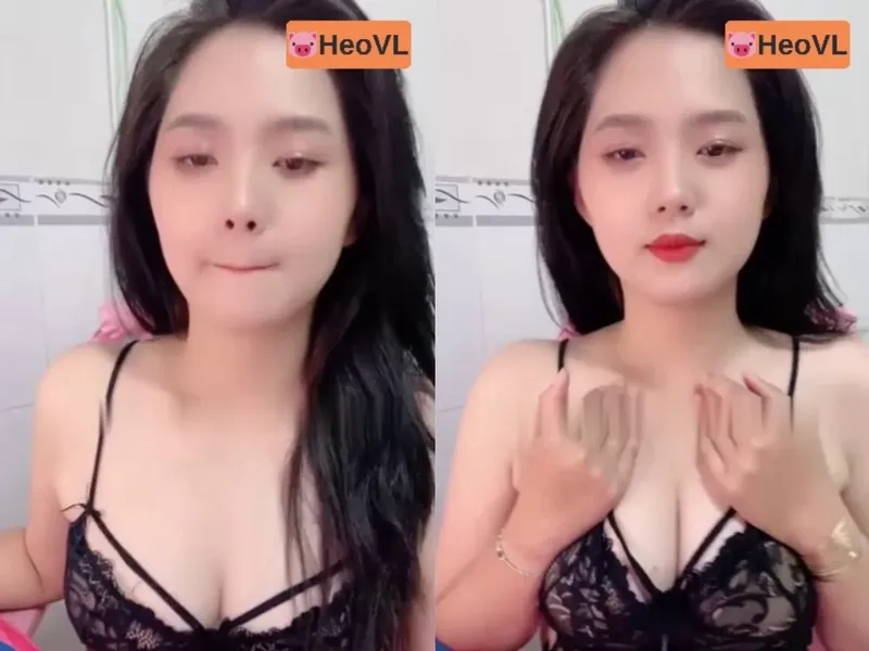 Nhân tình răng khểnh khoe cò tròn trắng